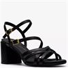 CLARKS  WOMENS  SANDAL - BLACK LEATHER